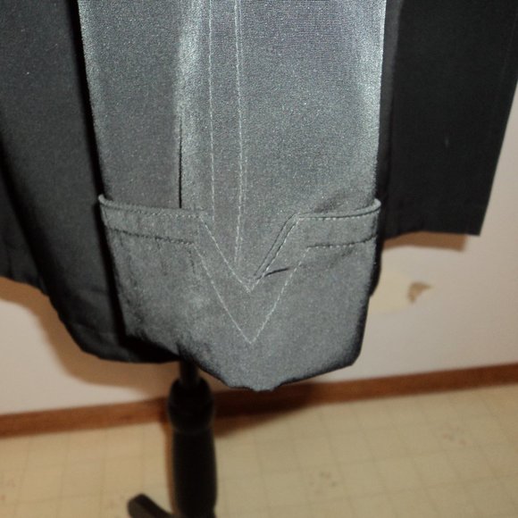 Gallery Women's Medium Dress Trench Jacket Coat Black Beige Short Lined Pockets - Picture 9 of 11